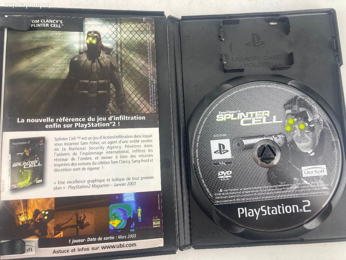 Videojuegos y consolas: SPLINTER CELL TOM CLANCYS - PS2 PLAYSTATION 2 PLAY STATION - Foto 5