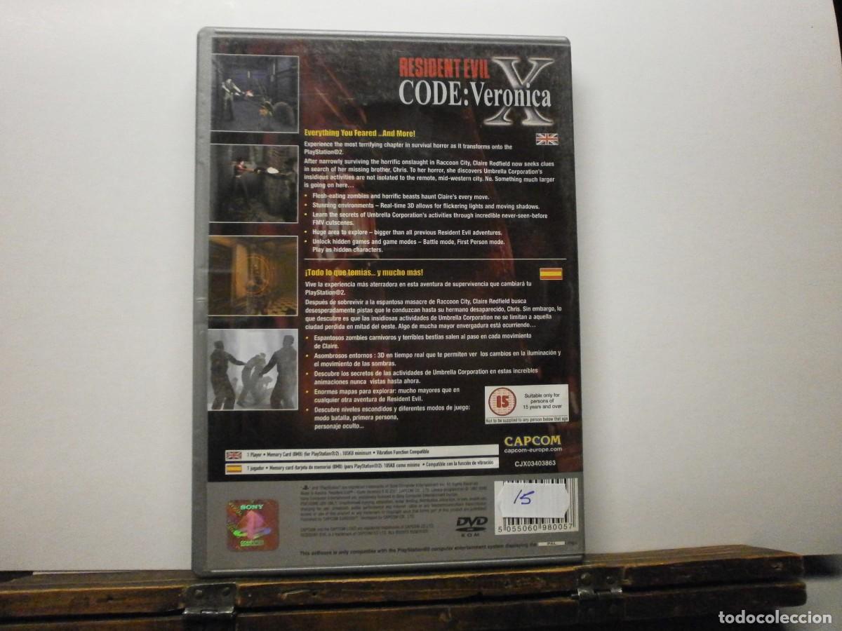 Videojuegos y consolas: juego completo ps2 resident evil code veronica x - Foto 2