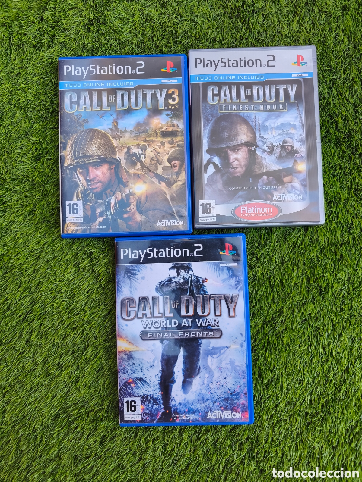 Videojuegos y consolas: Lote 3 Juegos Call of Duty - PS2 (PAL Espa&ntilde;a)
