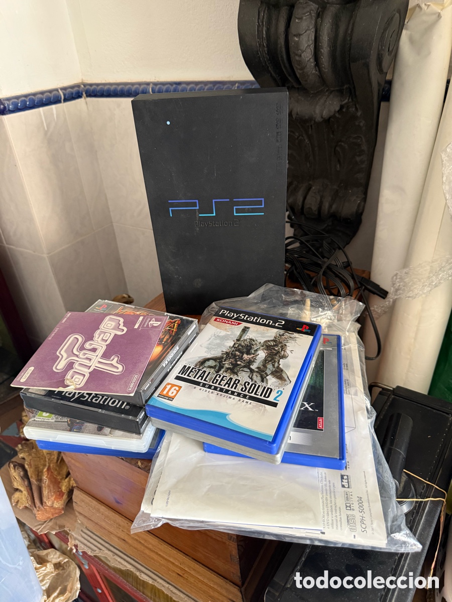 Videojuegos y consolas: Lote de consola y videojuegos, todo lo que se ve