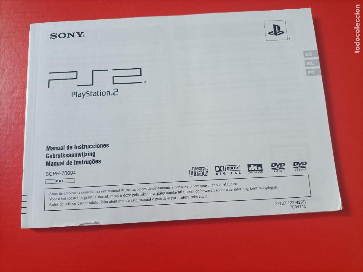 Videojuegos y consolas: MANUAL DE INSTRUCCIONES CONSOLA PLAYSTATI&Oacute;N 2. VARIOS IDIOMAS EST&Aacute;N NUEVOS