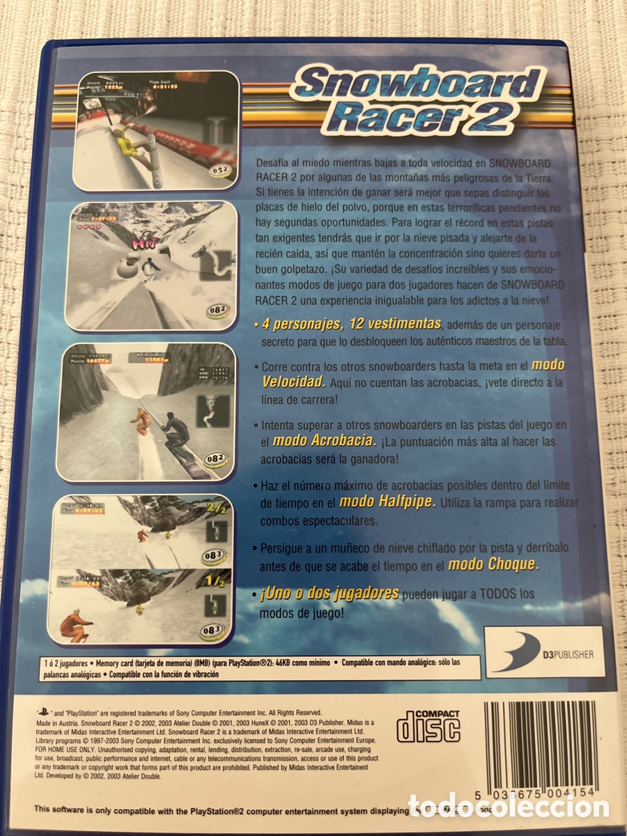 Videojuegos y consolas: Snowboard Racer 2. PlayStation 2 - Foto 8