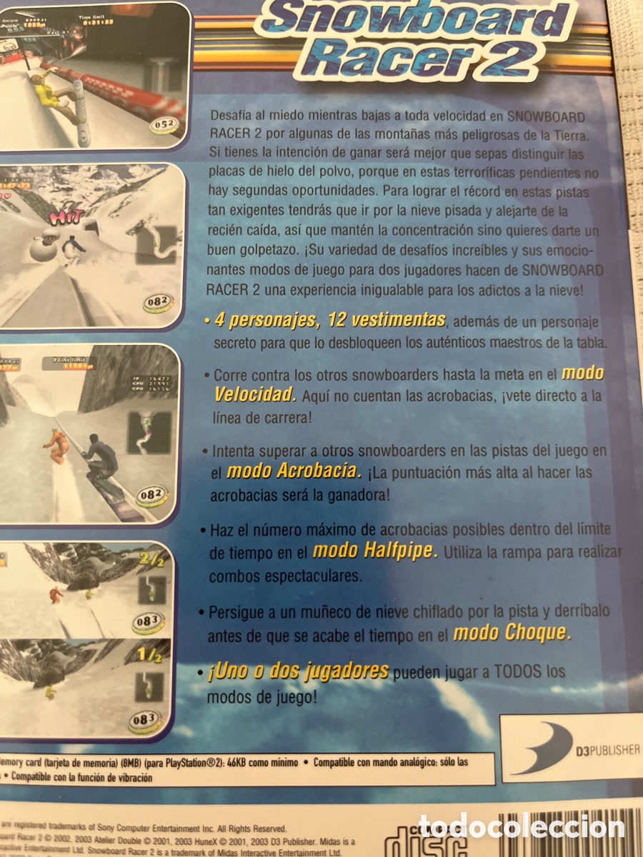 Videojuegos y consolas: Snowboard Racer 2. PlayStation 2 - Foto 9