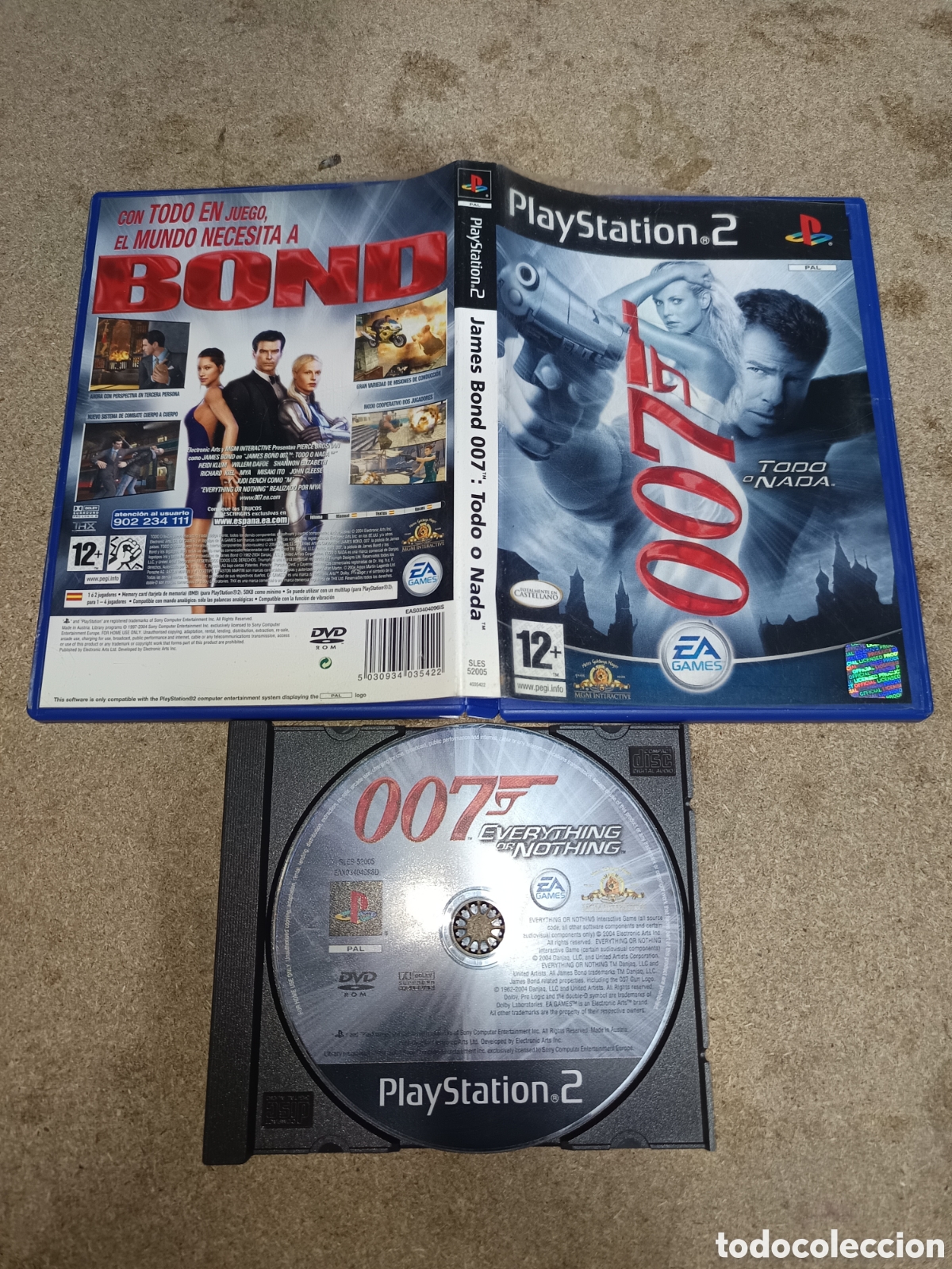 Videojuegos y consolas: PS2 007 TODO O NADA PAL ESP SIN MANUAL