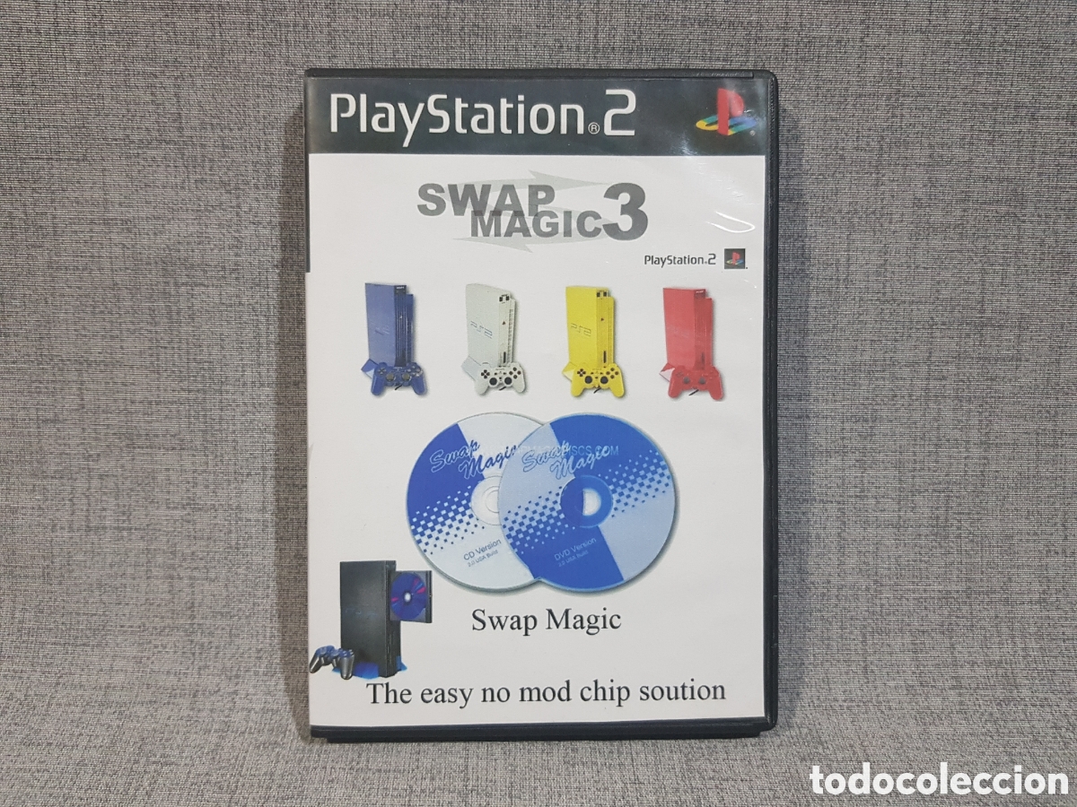 Videojuegos y consolas: PS2 SWAP MAGIC 3 PLUS PAL VERSI&Oacute;N 3.6 COMPACT DISC Y DVD BOOTLEG SIN LICENCIA PIRATA
