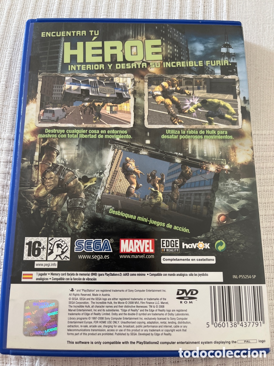 Videojuegos y consolas: El Incre&iacute;ble Hulk. PlayStation 2 - Foto 7