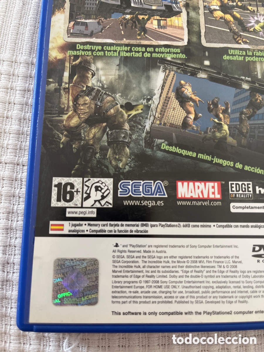 Videojuegos y consolas: El Incre&iacute;ble Hulk. PlayStation 2 - Foto 8