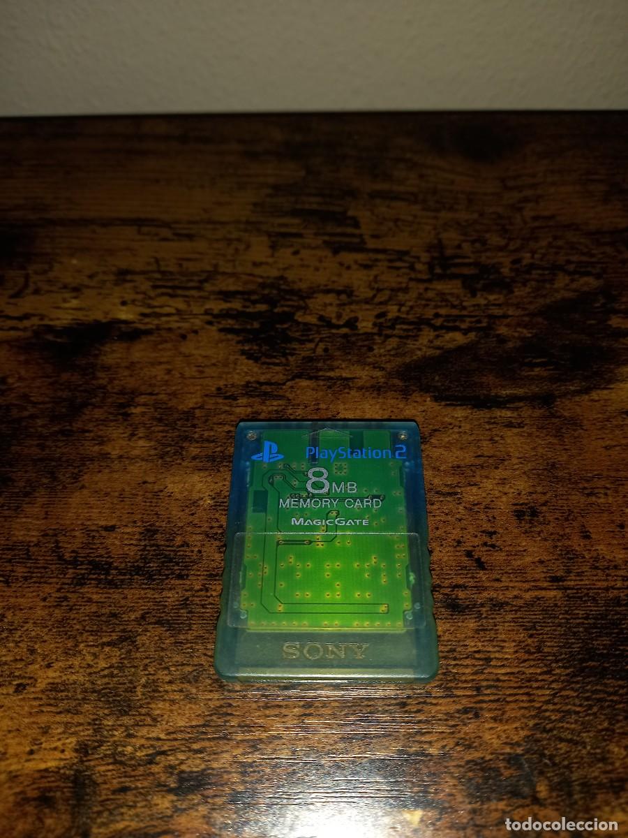 Videojuegos y consolas: Tarjeta Memoria PS2 8MB MagicGate Sony Azul