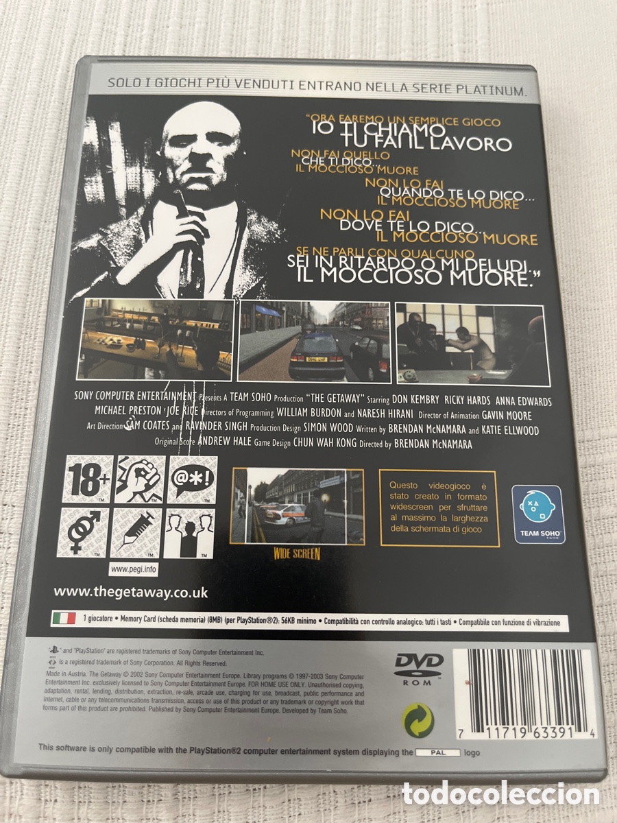Videojuegos y consolas: The Getaway. PlayStation 2 - Foto 9