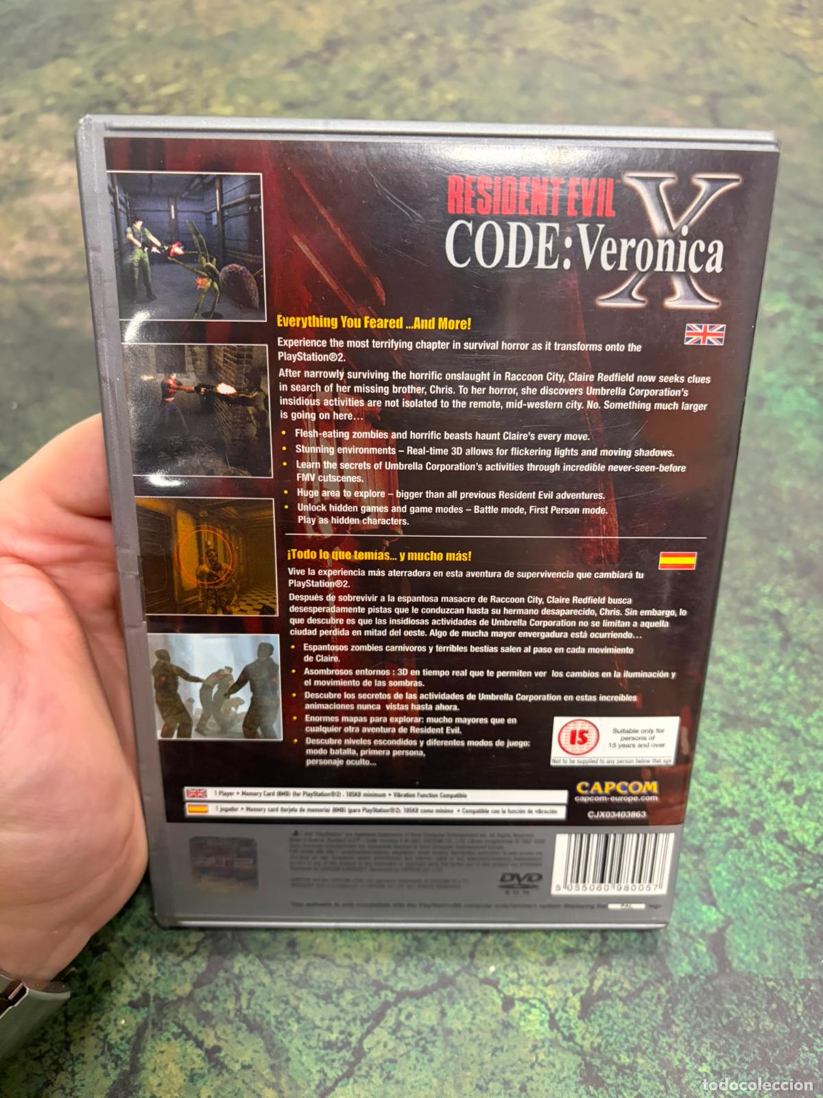 Videojuegos y consolas: Resident Evil Code Veronica x - Sony playstation 2 PS2 - PAL ESP - Foto 4