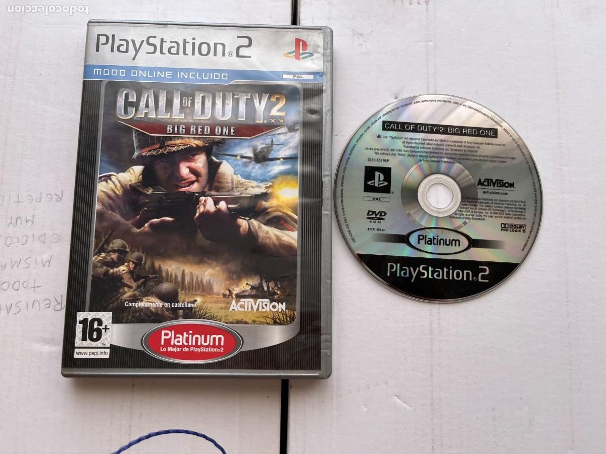Videojuegos y consolas: CALL OF DUTY 2 BIG RED ONE PLATINUM PS2 PLAYSTATION 2 PLAY STATION TWO KREATEN