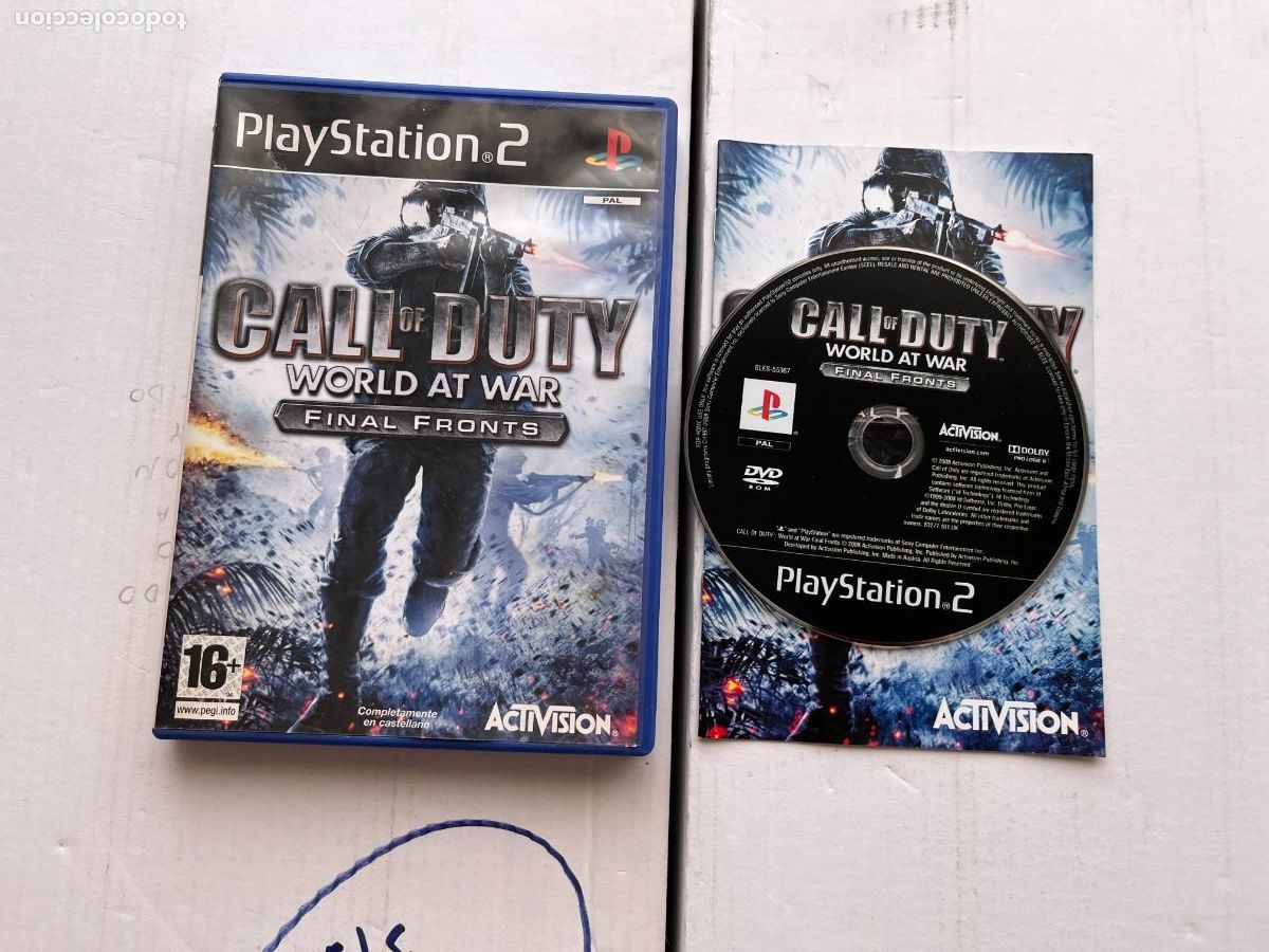 Videojuegos y consolas: CALL OF DUTY WORLD AT WAR FINAL FRONTS - PS2 PLAYSTATION 2 PLAY STATION TWO KREATEN