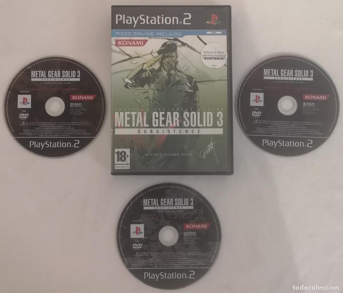 Videojuegos y consolas: PS2 METAL GEAR SOLID 3 SUBSISTENCE PAL ESPA&Ntilde;A