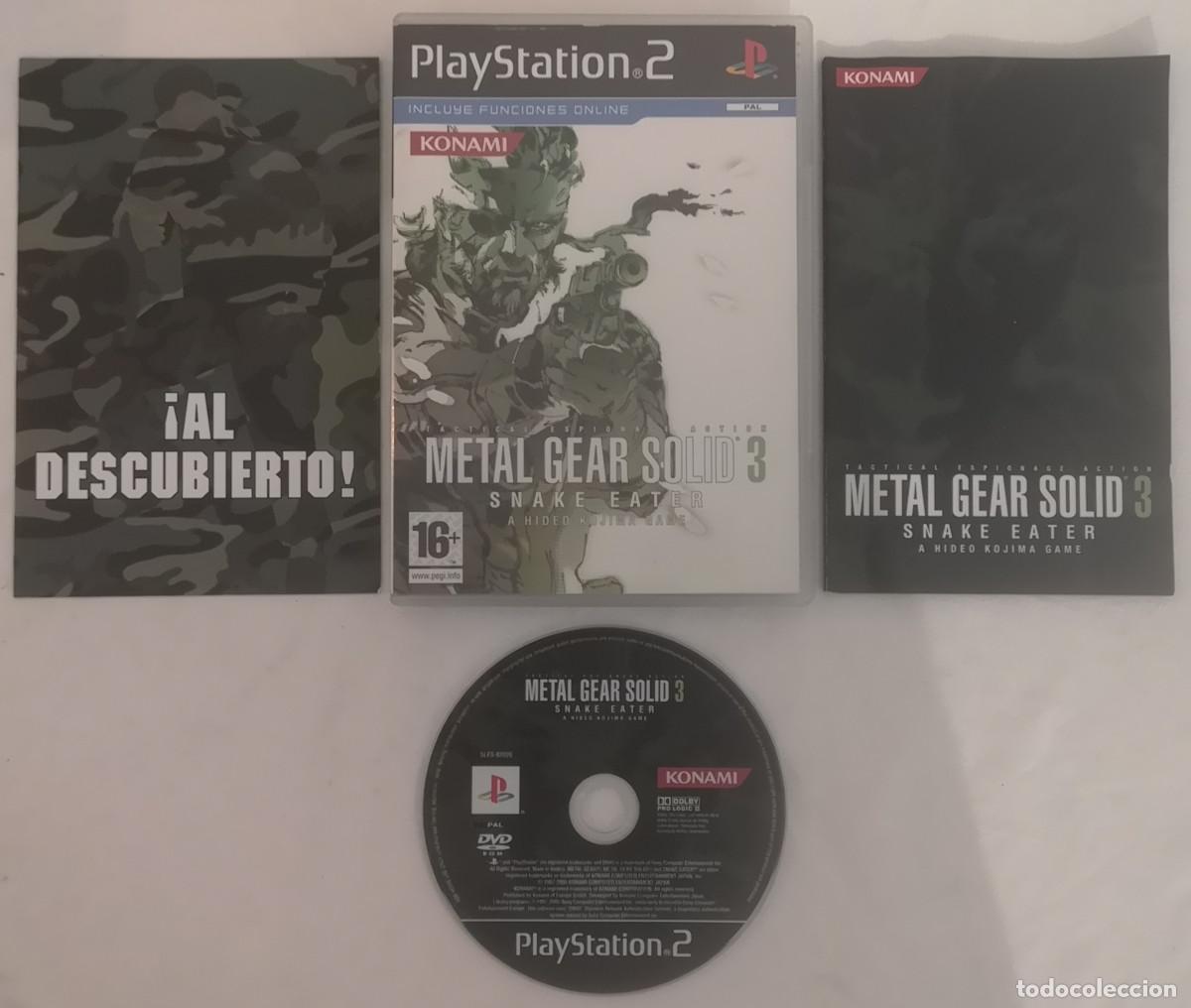 Videojuegos y consolas: PS2 METAL GEAR SOLID 3 SNAKE EATER COMPLETO PAL ESPA&Ntilde;A