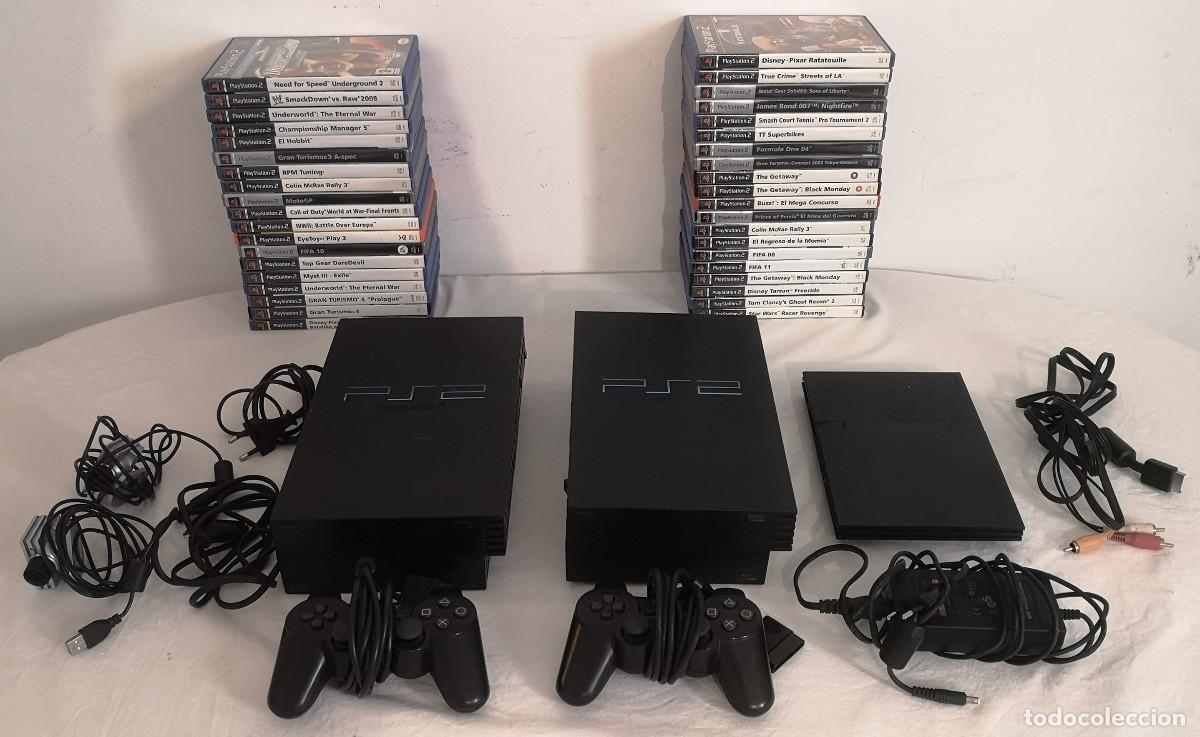 Videojuegos y consolas: PS2 GRAN LOTE CONSOLAS + 38 JUEGOS PAL ESPA&Ntilde;A &iexcl;GRAN OPORTUNIDAD!