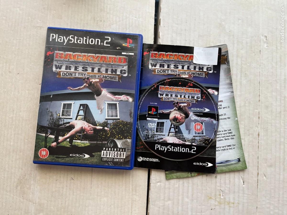 Videojuegos y consolas: BACKYARD WRESTLING DONT TRY THIS AT HOME SLES 51986 - PS2 PLAYSTATION 2 PLAY STATION TWO KREATEN