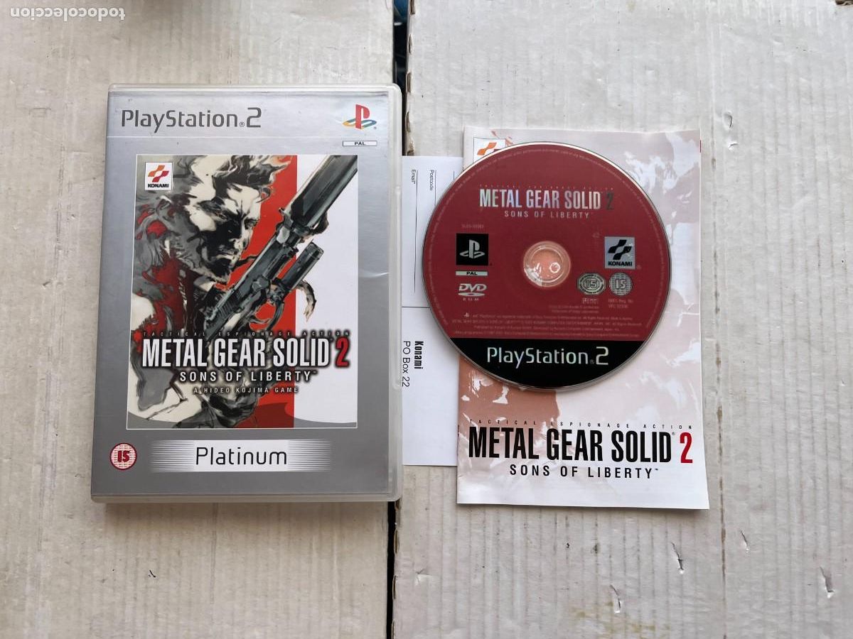 Videojuegos y consolas: METAL GEAR SOLID 2 SONS OF LIBERTY PLATINUM SLES 50383 - PS2 PLAYSTATION 2 PLAY STATION TWO KREATEN
