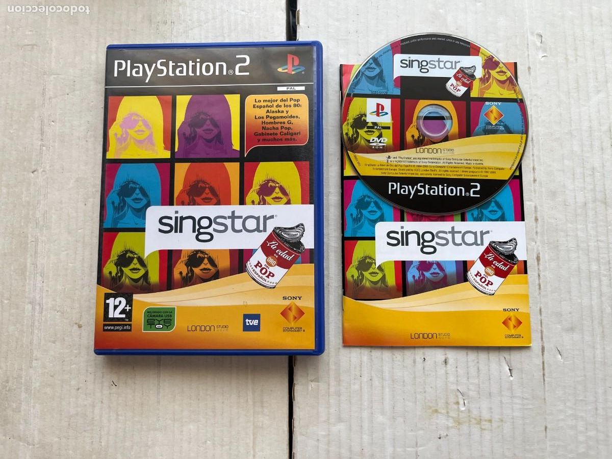 Videojuegos y consolas: SINGSTAR LA EDAD DE ORO DEL POP ESPA&Ntilde;OL SING STAR - PS2 PLAYSTATION 2 PLAY STATION TWO KREATEN