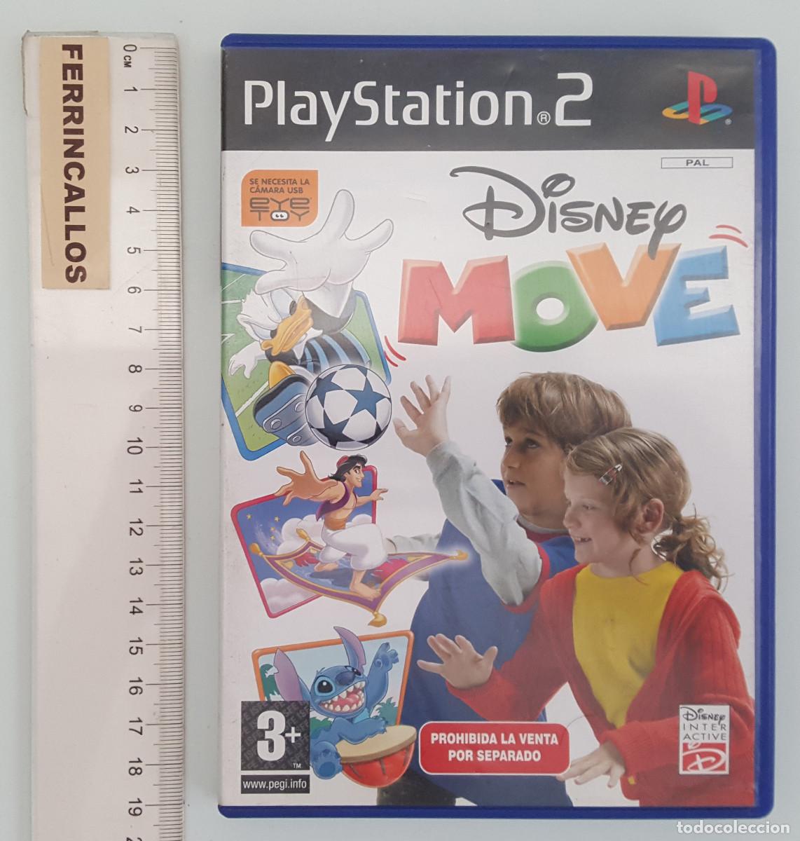 Videojuegos y consolas: DISENEY MOVE, PLAYSTATION 2 PS2 PAL, CAJA Y DVD