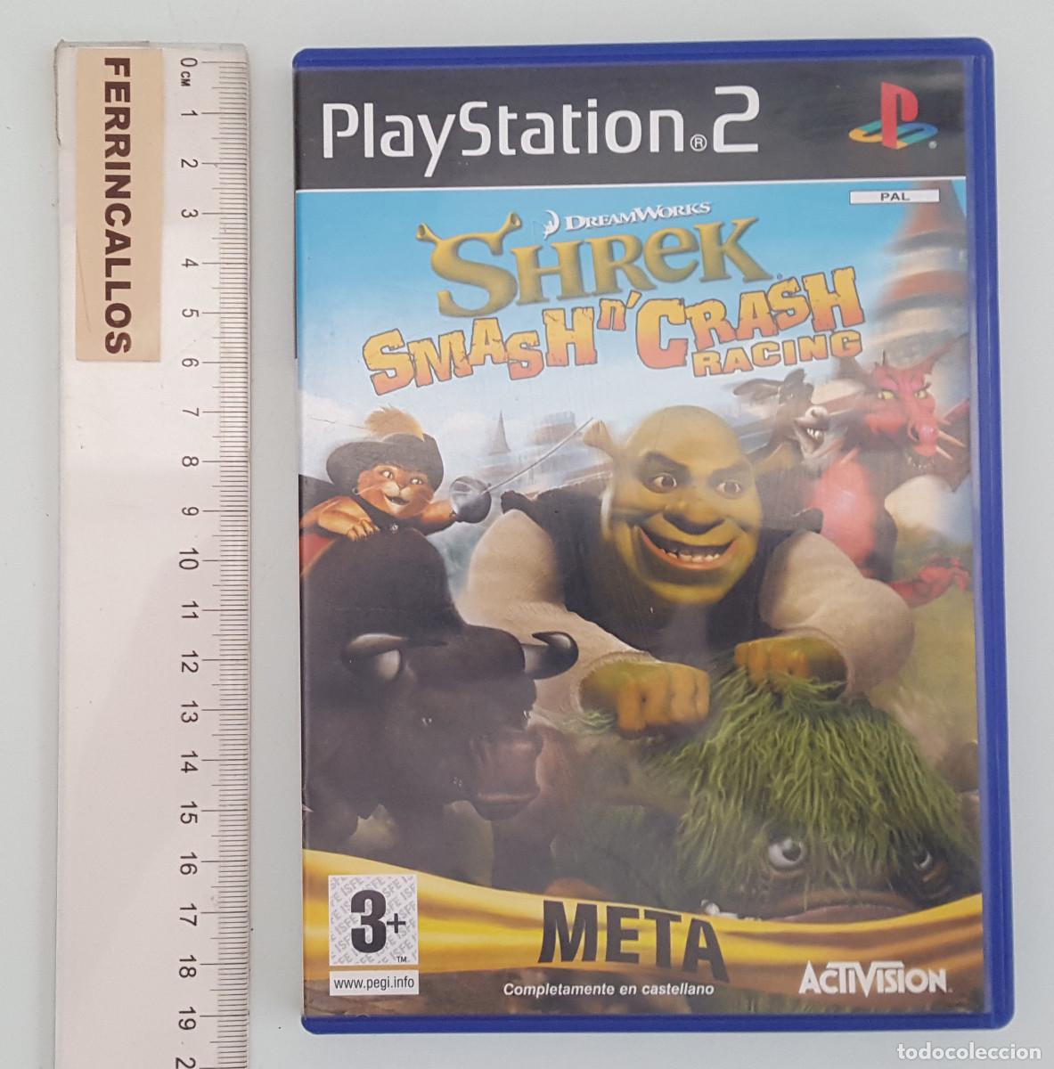 Videojuegos y consolas: SHREK SMASH N'CRASH RACING, PLAYSTATION 2 PS2 PAL, CAJA Y DVD