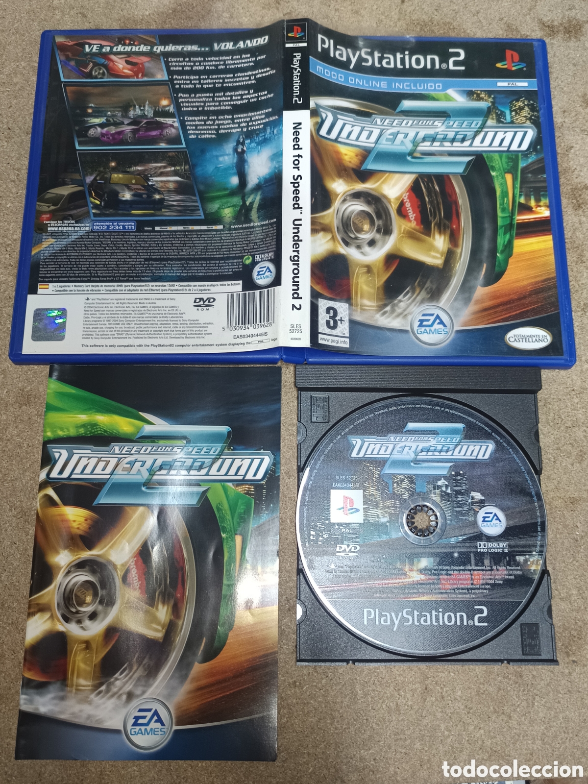 Videojuegos y consolas: PS2 NEED FOR SPEED UNDERGROUND 2 PAL ESP COMPLETO