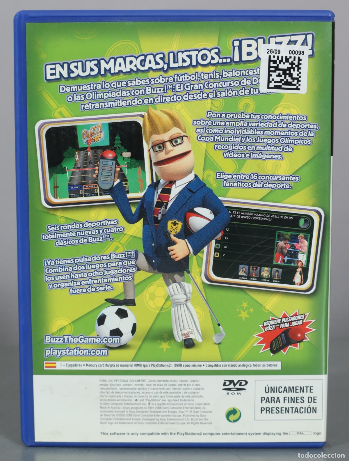 Videojuegos y consolas: PLAYSTATION 2 Buzz! El gran concurso de deportes - Foto 2