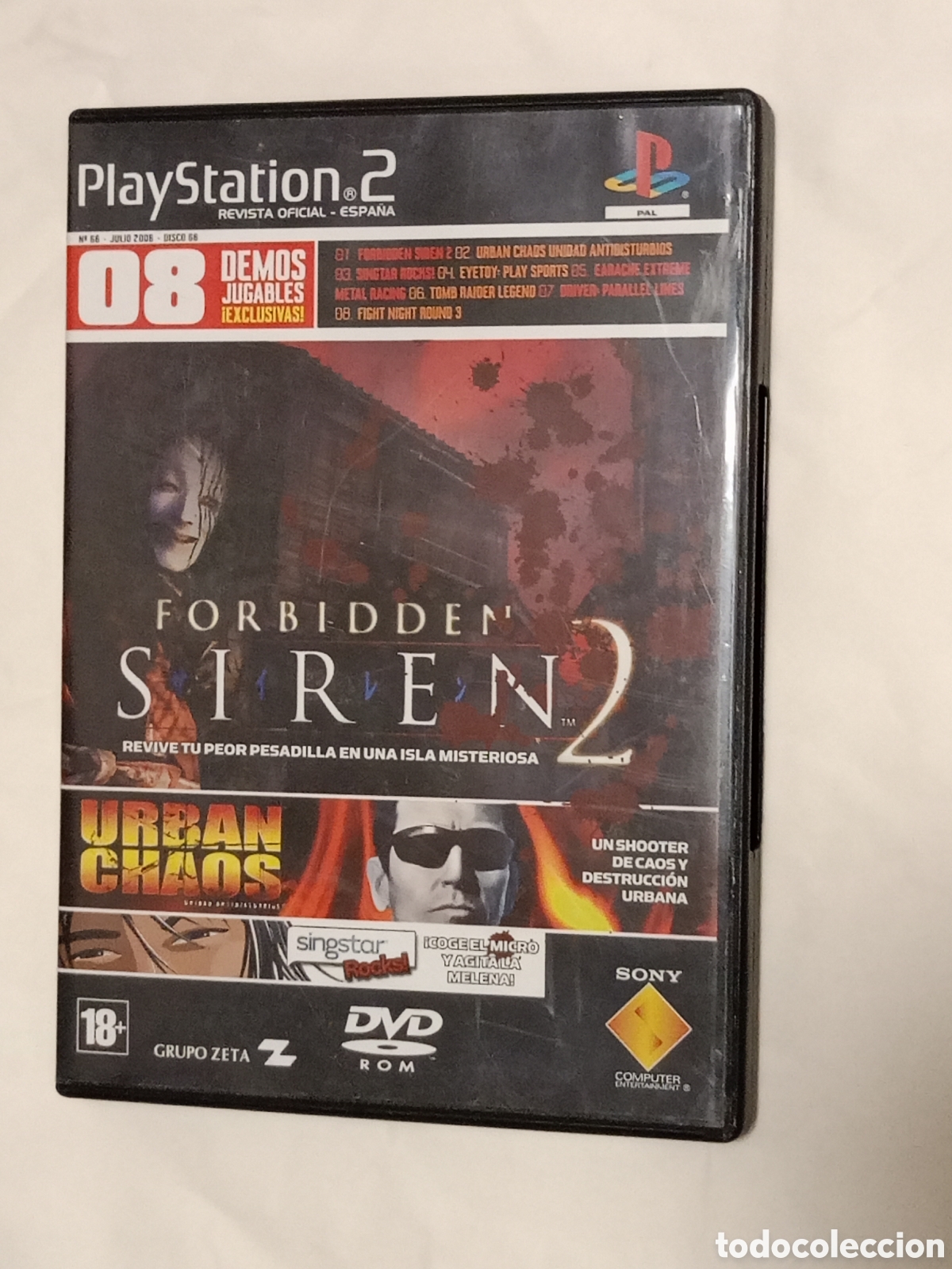 PS2 / PlayStation 2 · DEMO 74 / DISCO N.º 66 JULIO 2005 - PAL ESPAÑA - TOMB RAIDER LEGEND, DRIVER