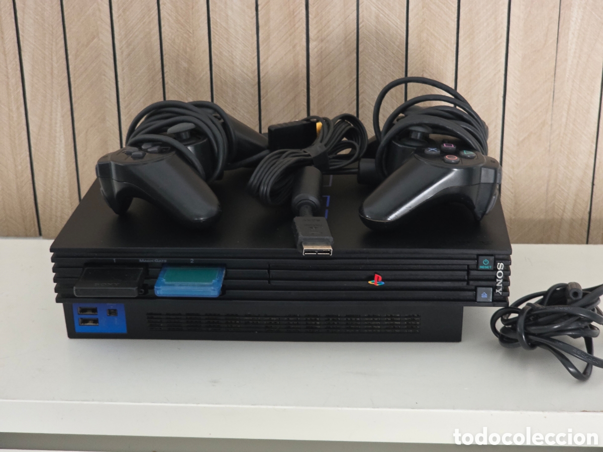 Videojuegos y consolas: playstation 2 fat scph-30004 + 2 mandos + 2 memory card
