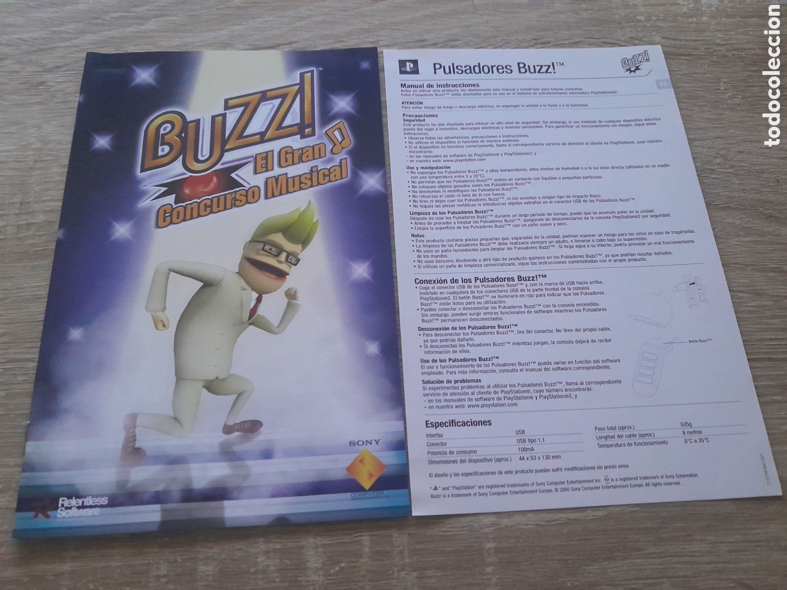 Videojogos e Consolas: librito PS2 instrucciones buzz! el gran concurso musical ( castellano )