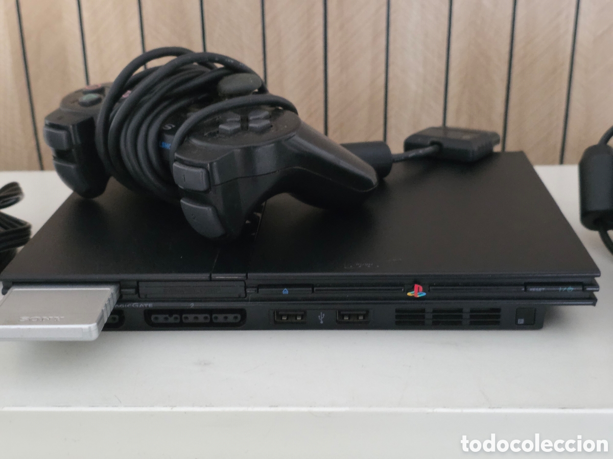 Videojuegos y consolas: PlayStation 2 Slim PS2 SCPH-70004 completa funcionando - Foto 4