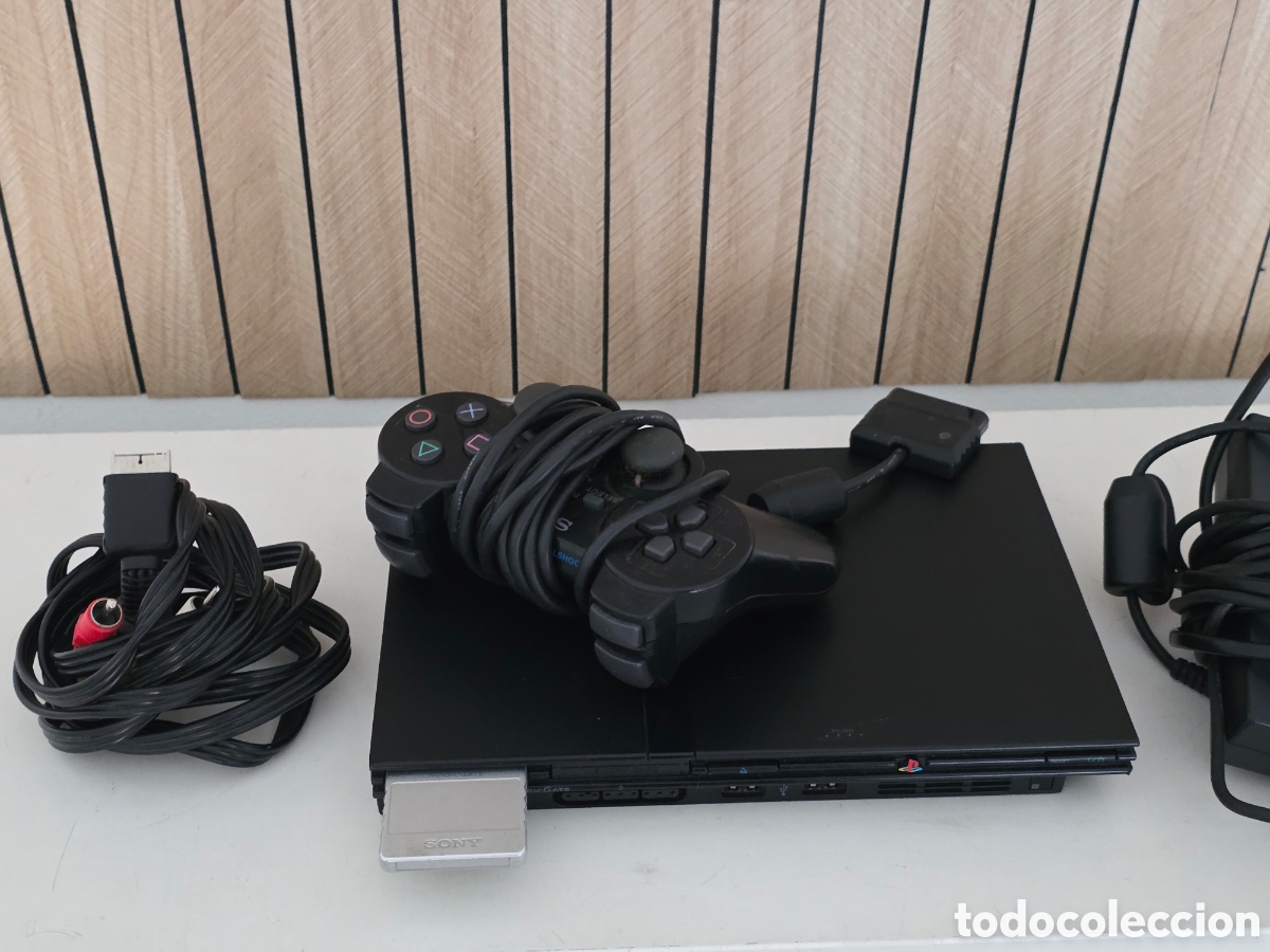 Videojuegos y consolas: PlayStation 2 Slim PS2 SCPH-70004 completa funcionando - Foto 8