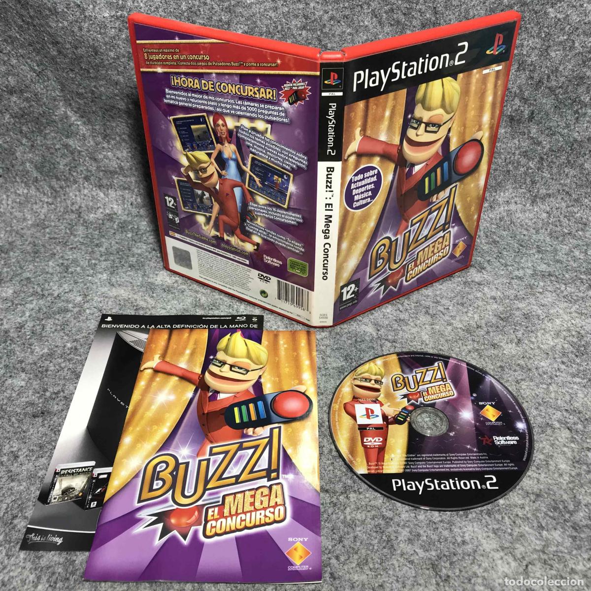 Videojuegos y consolas: BUZZ EL MEGA CONCURSO SONY PLAYSTATION 2 PS2 - Foto 1
