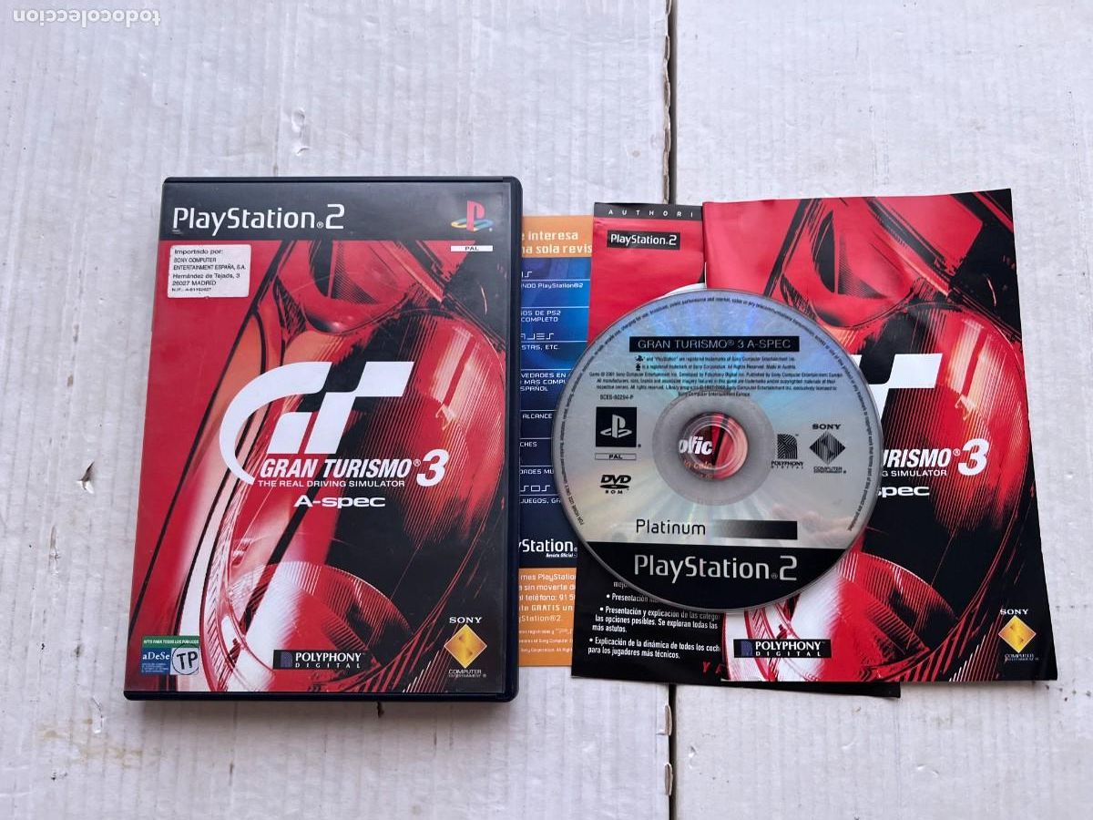 Videojuegos y consolas: GRAN TURISMO 3 A SPEC INTERIOR PLATINUM PS2 PLAYSTATION 2 PLAY STATION TWO KREATEN