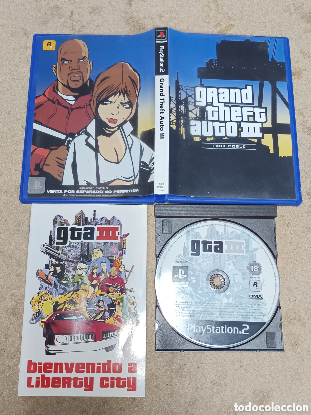 Videojuegos y consolas: PS2 GRAND THEFT AUTO PACK DOBLE PAL ESP - Foto 2