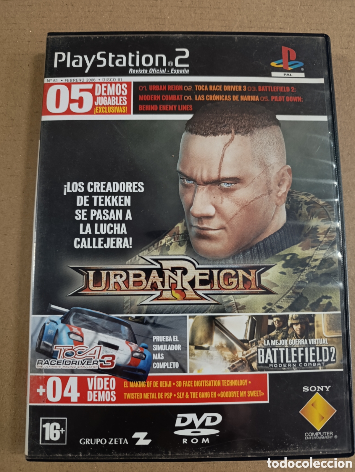 Videojuegos y consolas: Disco de Demos n&ordm;61. Revista oficial Playstation 2. Ps2.