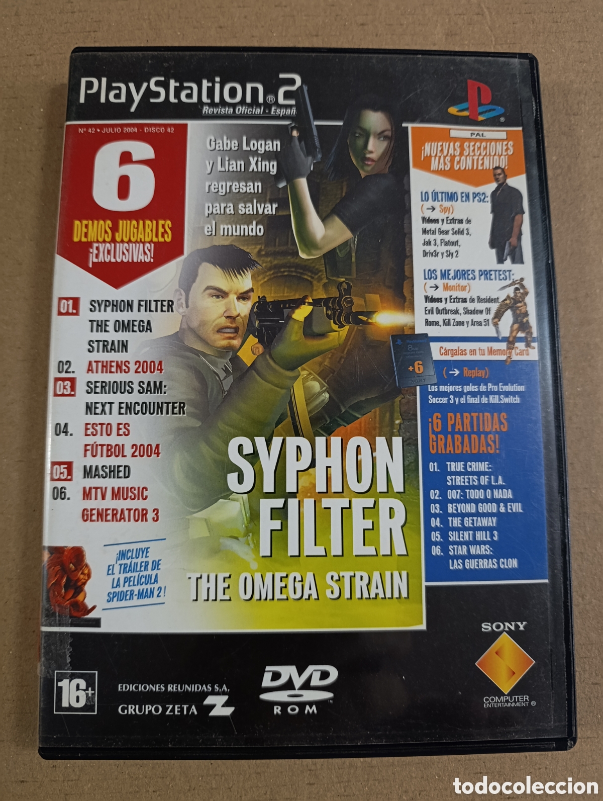 Videojuegos y consolas: Disco de Demos n&ordm;42. Revista oficial Playstation 2. Ps2.