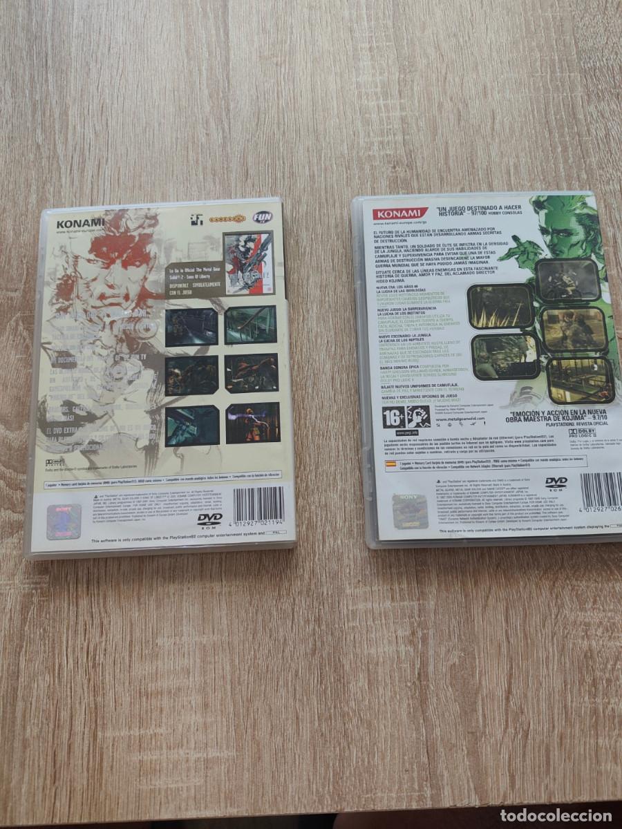 Videojuegos y consolas: Pack Metal Gear Solid 2 + Metal Gear Solid 3 PS2 - Foto 4