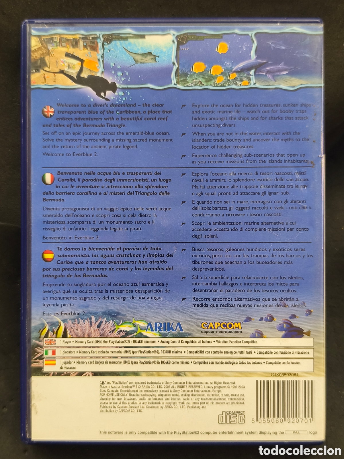 Videojuegos y consolas: Juego PS2 EVER BLUE 2 - Foto 2