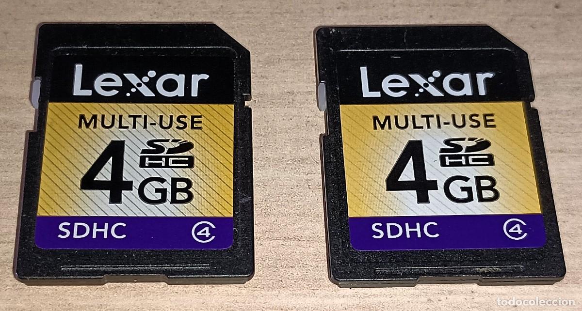 Videojuegos y consolas: LOTE x2 TARJETAS MEMORIA LEXAR SDHC --- 4 GB --- BOX01