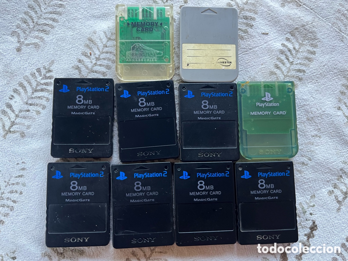 Videojuegos y consolas: Lote de 10 memory card Playstation