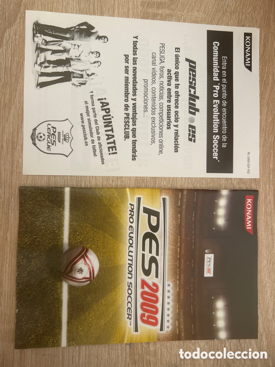 Videojuegos y consolas: Instrucciones pro evolution soccer 2009 de la playstation 2