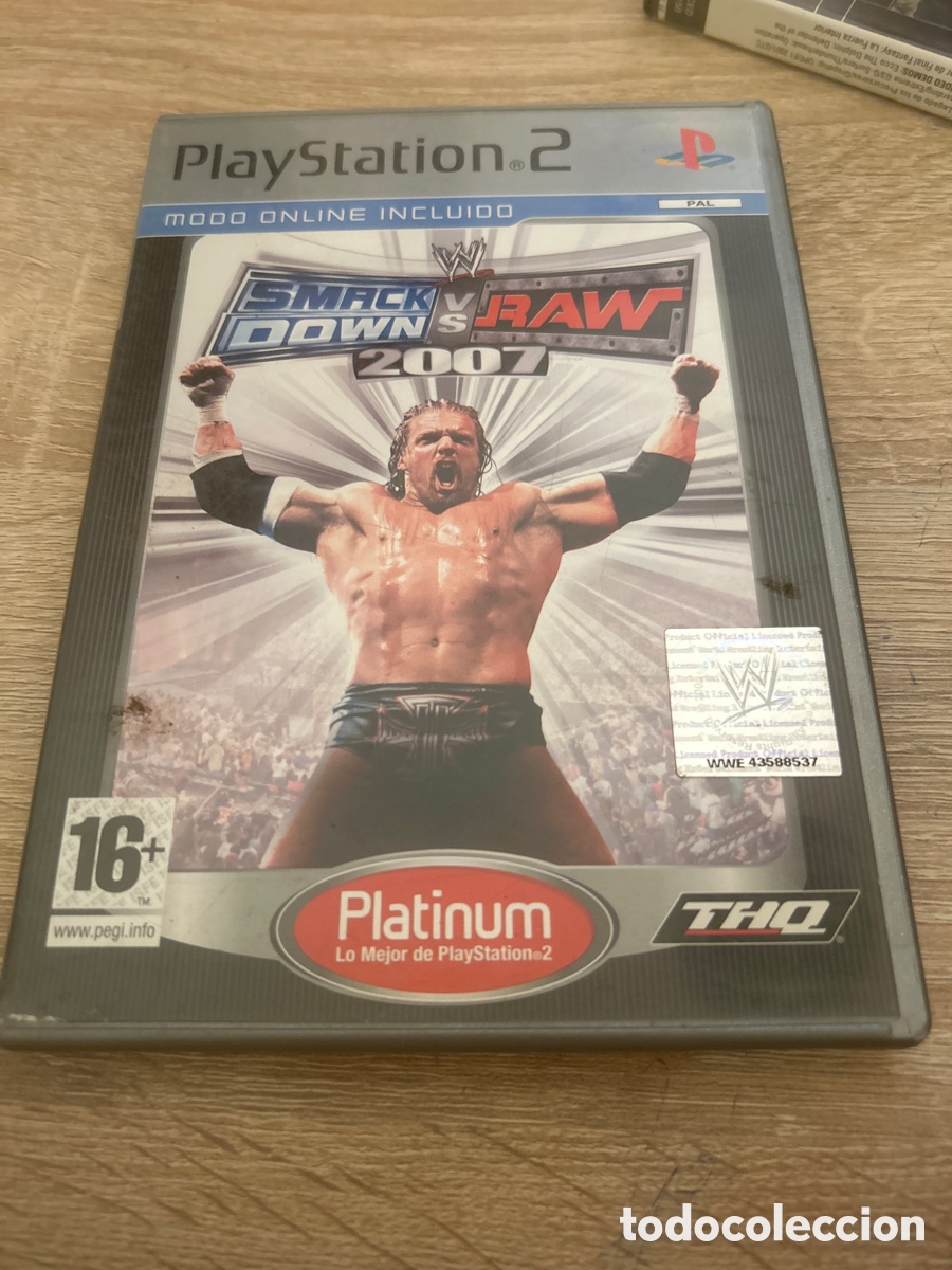 Videojuegos y consolas: Video juegos smack down vs raw 2007 de la playstation 2