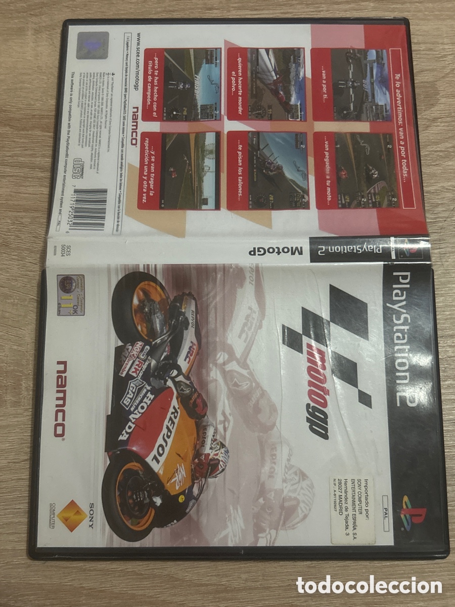 Videojuegos y consolas: Car&aacute;tula moto gp de playstation 2