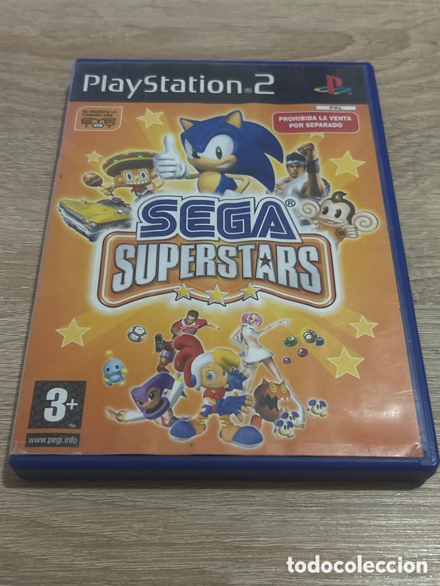 Videojuegos y consolas: Video juegos sega s&uacute;per stars de la playstation 2