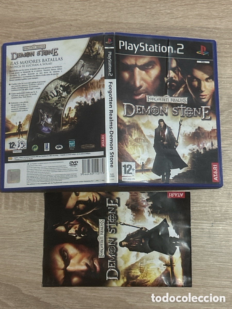 Videojuegos y consolas: Solo car&aacute;tula e instrucciones del juego demon stone de playstation 2