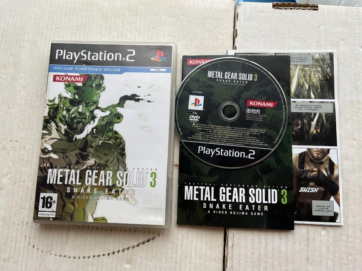 Videojuegos y consolas: METAL GEAR SOLID 3 SNAKE EATER - PS2 PLAYSTATION 2 PLAY STATION TWO KREATEN