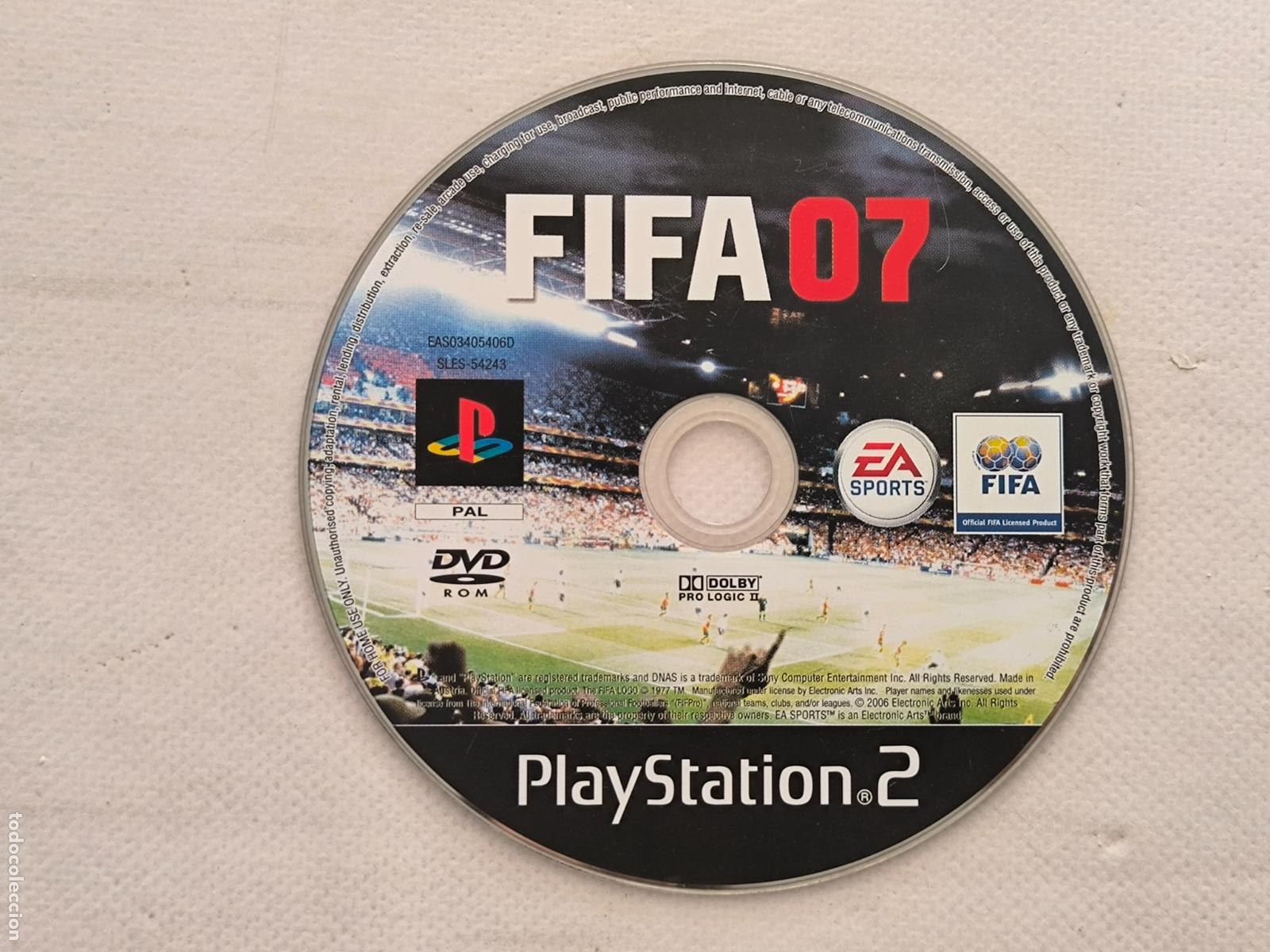 Videojuegos y consolas: PS2 FIFA 07 - SOLO DISCO - EN ESPA&Ntilde;OL - PLAYSTATION 2 - LEER DESCRIPCION (5G)