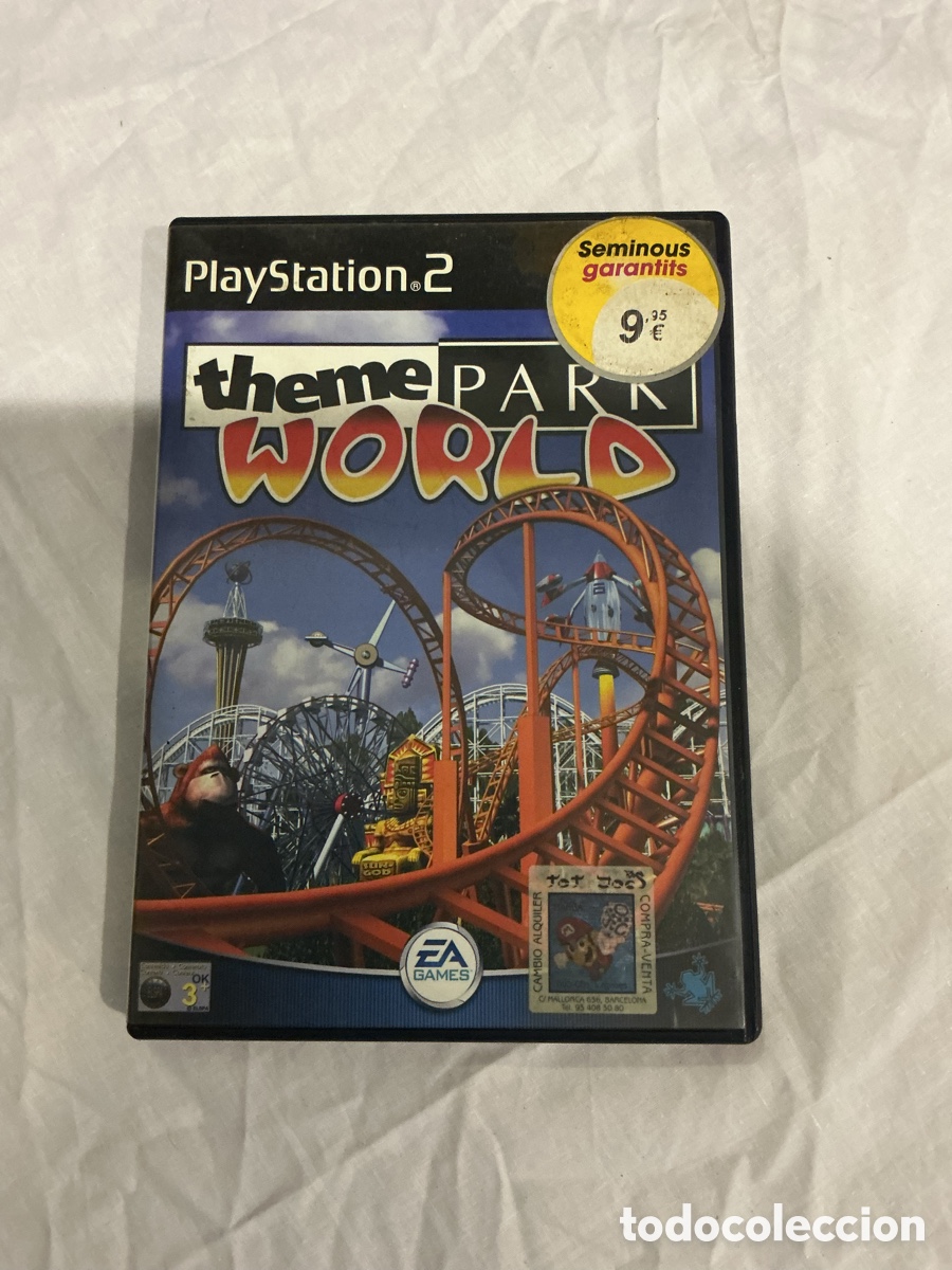 Videojogos e Consolas: Theme Park World &ndash; PlayStation 2 PS2 &ndash; 2000 &ndash; PAL &ndash; Con manual original