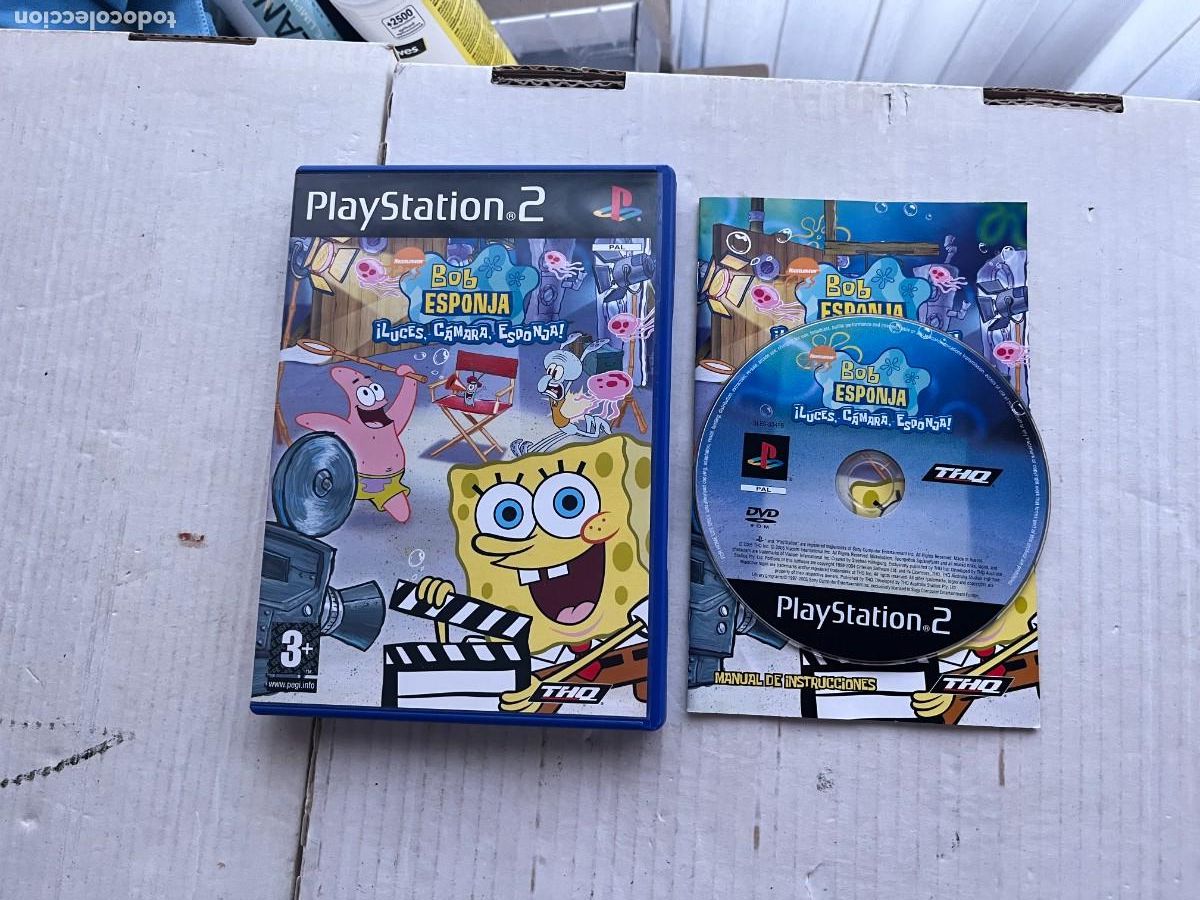 Videojuegos y consolas: BOB ESPONJA LUCES CAMARA ESPONJA - PS2 PLAYSTATION 2 PLAY STATION TWO KREATEN
