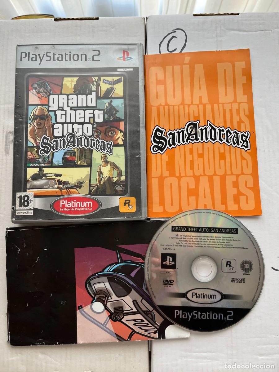 Videojuegos y consolas: GRAND THEFT AUTO SAN ANDREAS GTA ANDREA PLATINUM - PS2 PLAYSTATION 2 PLAY STATION TWO KREATEN